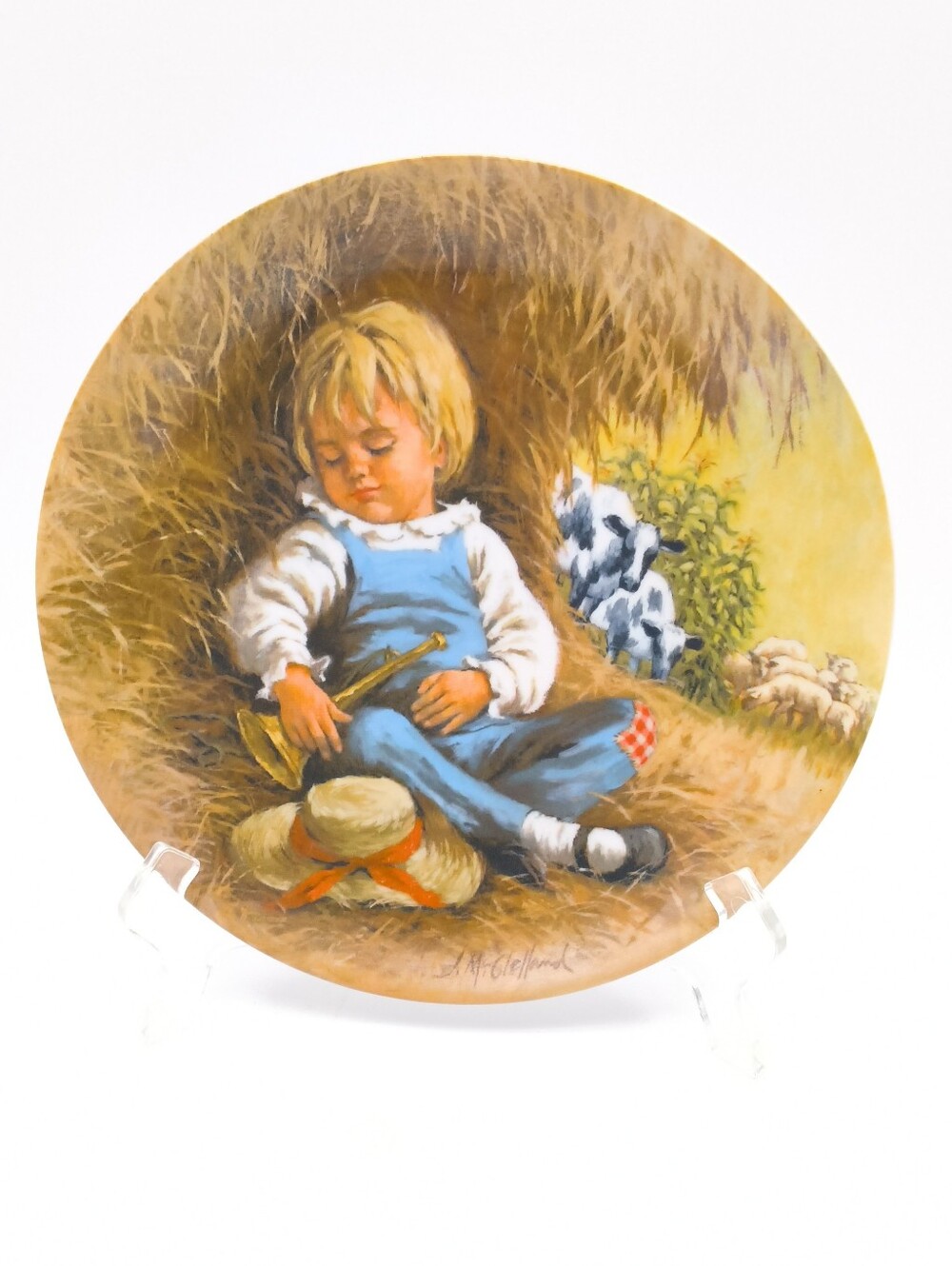 1980 Little Boy Blue Collector Plate - John McClelland, Reco with Certificate